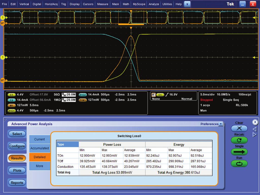 Integrating Probes, Oscilloscope, and Automation Software Be sure that the current and voltage probe scale factors and units are reflected in the oscilloscope measurement system.