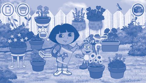 Curriculum: Creativity / Literacy Skills Flower Garden Isa wants to create a garden, and she needs Dora s help to plant and take care of the flowers.
