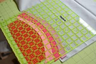To make sure that you have a large enough piece, place a square ruler (if you have one) on top of the