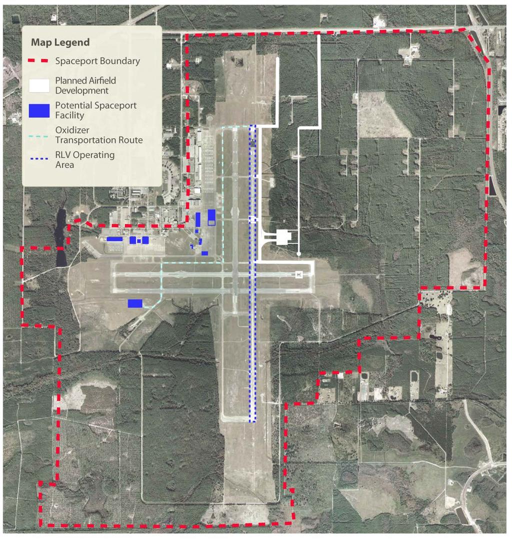 Cecil Spaceport (Figure 1.2d), which is co-located with Cecil Airport in Jacksonville, is owned and operated by the Jacksonville Aviation Authority (JAA).