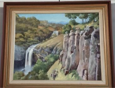 - 2 - Ebor Falls George Ray (1990/92) Image size 750 x600 Oil, $1,200 $ SOLD 05 Upper Clarence, NSW George Ray Image size 600 X 500 mm Oil on canvas, antique-look frame Donated