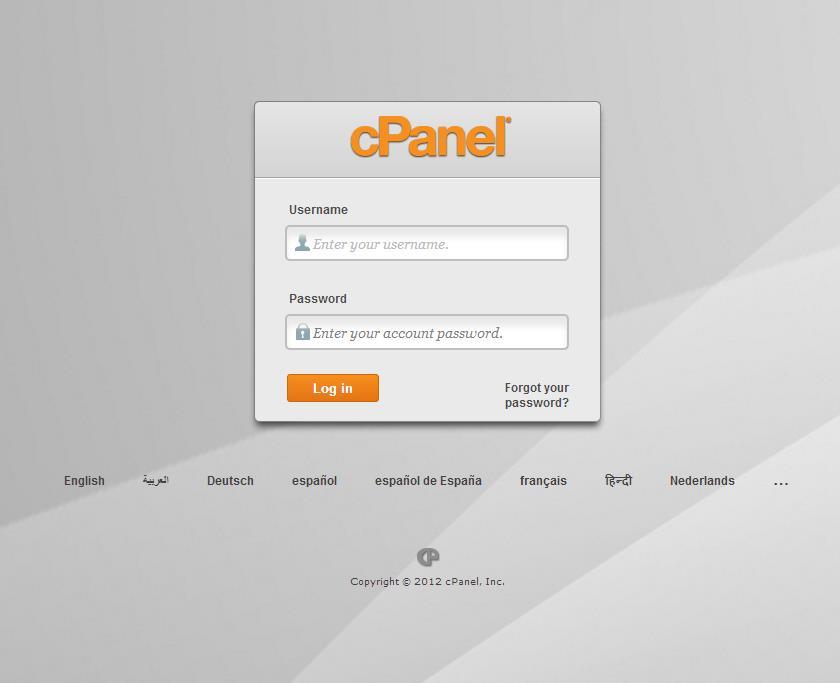Again this is really easy to do... First of all we need to access your CPanel, so point your web browser to http://www.yourdomainname.com/cpanel (obviously replace 'yourdomainname.