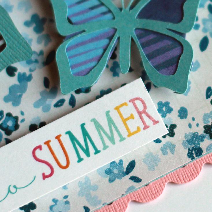 3 Use the kit cut files to electronically cut three butterflies at 3.5, 2.5 and 2 wide from Whirlpool cardstock.