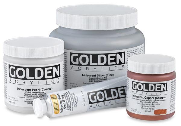 There are also specialty paints - two that I use are iridescent paints and interference paints. Iridescent paints are generally opaque, and come in metallic colors.