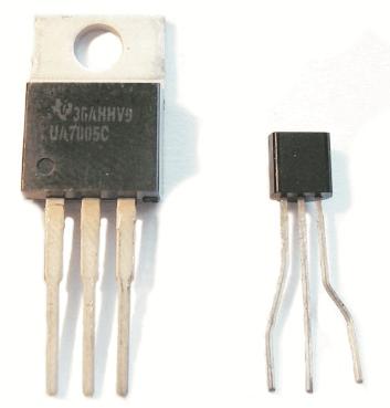20 k + 2 2 3 Thus, k 3 L EF 5 7. 5 volts 2 THEE-PIN INTEGATED CICUIT OLTAGE EGULATOS Three pin integrated circuit voltage regulators have all the circuitry in one integrated circuit package (IC).