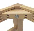 Inspect the chair as it sits on the floor and then turn it upside down to expose the hardware; you will see screws located in the corner blocks, back legs and possibly the stretcher system.
