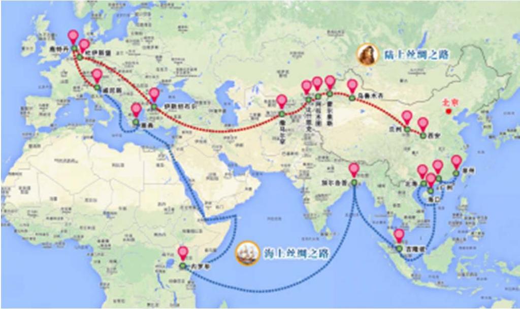 16+1 and the New Silk Route Initiative since the 1990s (fall of Soviet Union, 1996 Shanghai five mechanism with Russia and Central Asia, recent high-level visits to India, Russia, Central &