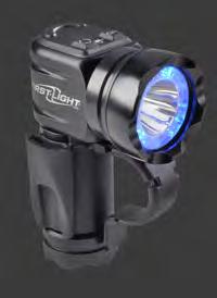 Infrared (IR) with 3 output levels and IR beacon White light tactical strobe Available with red,