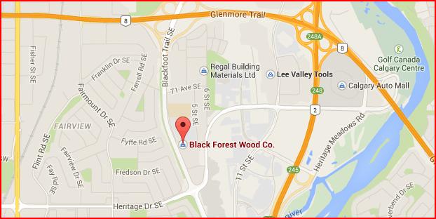 Guild Meetings The Calgary Woodturners Guild meets at Black Forest Wood Company (603, 77 Ave SE, Calgary) the first Tuesday of each month at 7:00 PM except for