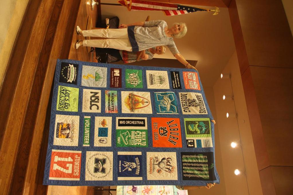 Allison s T-Shirt Quilt by Made and Quilted by Mary Kay Fitzpatrick Mary Kay collected t-shirts from Allison that