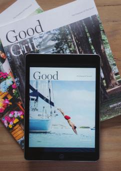 ADVERTISING OPTIONS ( C O N T I N U E D ) A P P E - B L A S T The Good Grit app releases a digital issue in conjunction with each print issue.