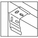 If your shade requires more than two brackets, space the additional brackets evenly along the head rail.