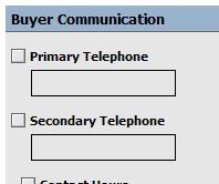 Next on the right you will see that there are a few new things to fill in for a classified ad. The first is Buyer Communication.