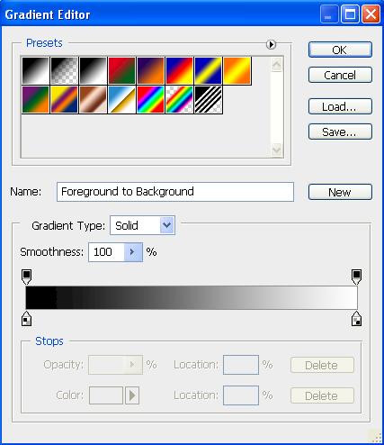 7. Click the Gradient Tool note that if you can not see the Gradient Tool and instead see the Paint Bucket Tool that you simply have to right-click the Paint Bucket Tool and