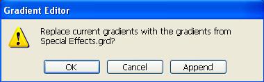this will open the Gradient options menu 10. Click the Special Effects option highlighted in the graphic above to open the following question 11.