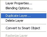 Right-click the Rainbow layer and click Duplicate Layer 32.