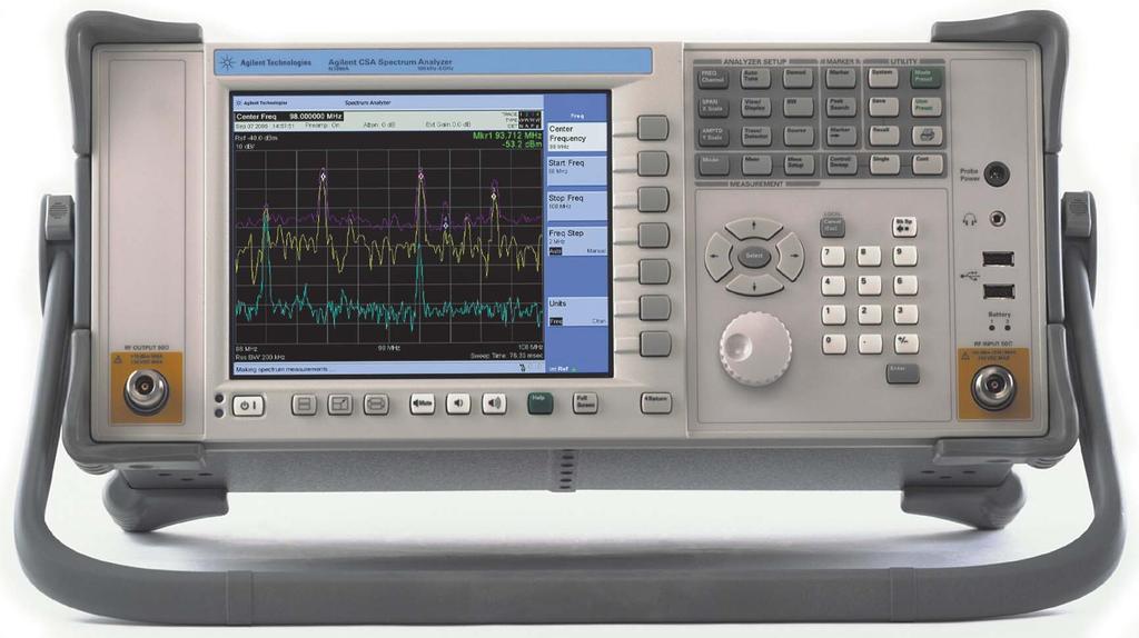 The Agilent CSA Spectrum Analyzer A general purpose spectrum analyzer is the engineer s most flexible test tool.