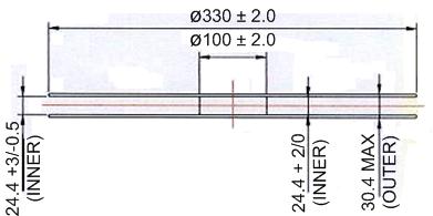Ten pitches cumulative tolerance on tape ±0.2 mm. 6. The space between parts and cavity must not exceed ±0.