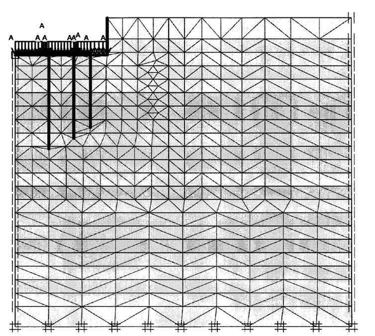 Fig. 12. FEM Modeling for messeturm building in Frankfurt, Germany a) 2-dimesional model and b) 3-dimensional model Table 3.