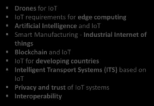 and IoT IoT for developing countries Intelligent Transport Systems (ITS) based on IoT Privacy and trust