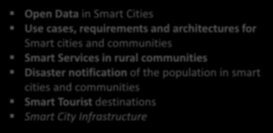 requirements and architectures for Smart cities and communities Smart Services in rural communities