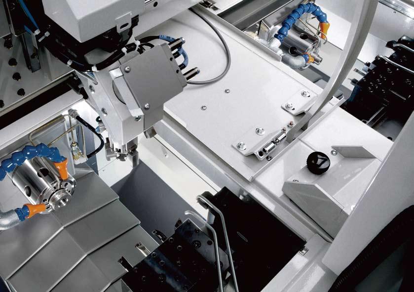 GN3200W Improved efficiency through further space savings The GN3200W is the twin spindle version of the GN3200 which, equipped with a high speed loader, makes even higher productivity available.
