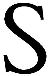 Vector Graphics: Example Outline of letter S specified by