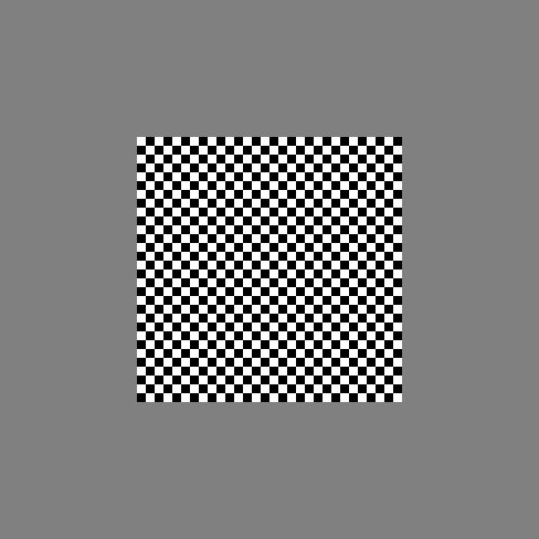 Enlarged Test Pattern For a linear display characteristic the gray frame with (R,G,B) = (0.5,0.