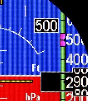 ALTITUDE BUG: Autopilot operation Available indications The altitude bug is a graphical representation on the altimeter indicator, at the altitude that the autopilot must maintain/reach.