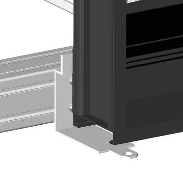 Mount the next louver panel following the same procedure, except flush the hinge to the adjacent latch (already mounted from