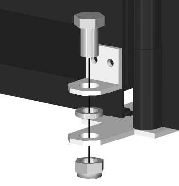 Installation Instructions - Model V4JSD 13 9. One latch clip M is required for the top and bottom latch bracket of each louver panel.