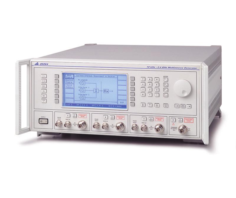Signal Sources 2026Q CDMA Interferer Multisource Generator The 2026Q is designed to work with a radio test set to provide a fully integrated radio receiver test solution for cellular and PCS systems