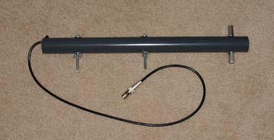 1/4 Wave Dipole Antenna Construction Cut a 21-inch length of 1.5 PVC pipe.