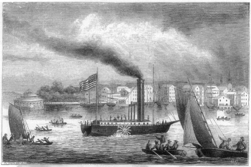 The Steamboat Robert Fulton invented the steamboat, testing the Clermont in 1807.