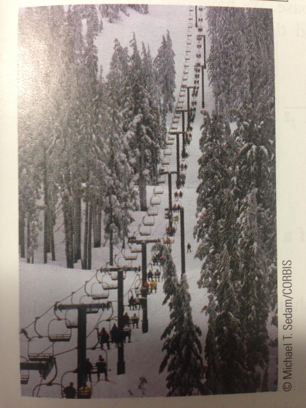 Vertical rise of the Forest Double chair lift (Figure 10) is 1,170 feet and the