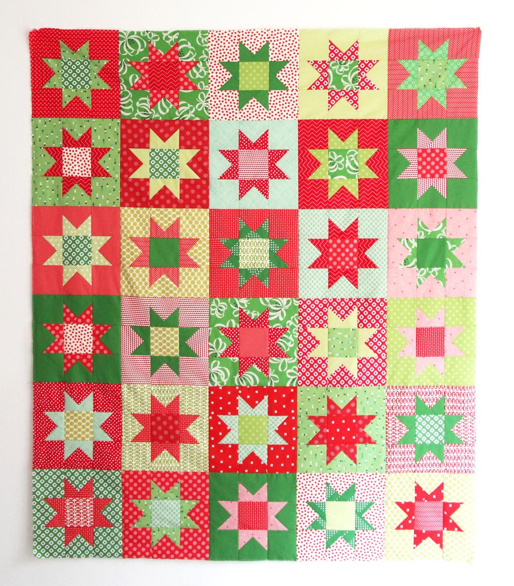 No Point STARS Finished Block Size: 10 1/2 Cluck Cluck Sew, 2011-2017 Allison R. Harris.