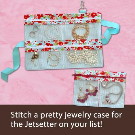 Stash extras like sunglasses or readers in the back pocket. You ll love traveling with your customized Jewelry Holder!