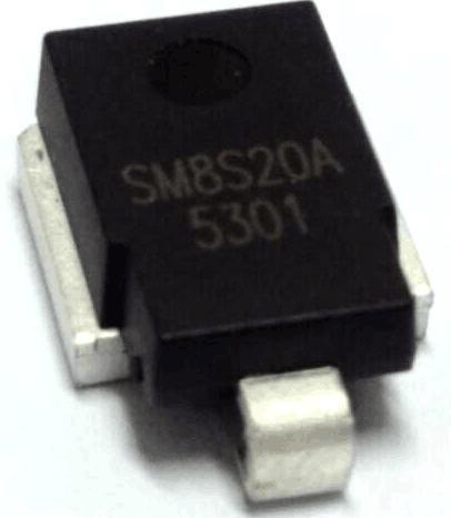 Description SM8S Series TVS diodes can be used in sensitive electronics protection against voltage transients induced by inductive load switching and lighting, especially for automotive load dump