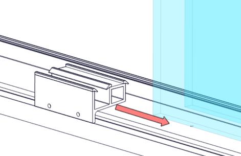 It maybe necessary to press the Door Assembly towards the header at the roller locations.