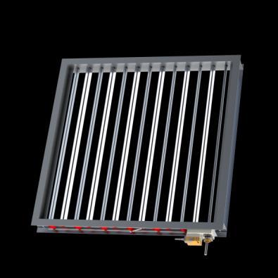 Gravity operated backdraught shutter (extract only) Ensures no back-flow of air when fan is switched off Plate mounted fan Insect screen (horizontal discharge units only) A fine stainless steel mesh