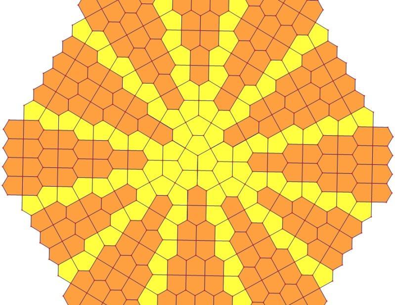 Instead, they found another tiling, pictured in Figure 11. Figure 11: Another Cairo-Prismatic tiling, "Pills.