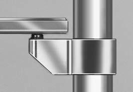 Exacting in terms of its concept and engineering excellence, this hardware system is quite unique in a number of ways - not least because the stainless steel fittings are not concealed, serving