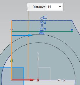 offset of 8 mm in the Offset Curve dialog box.