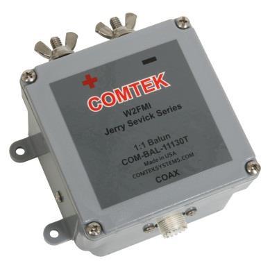 COMTEK baluns are value-engineered to provide maximum performance at minimum cost, while providing a superb, efficient match between unbalanced coax and balanced antennas.