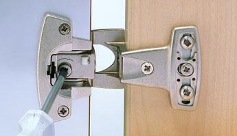 Fast-assembly hinge for office and commercial furniture Light