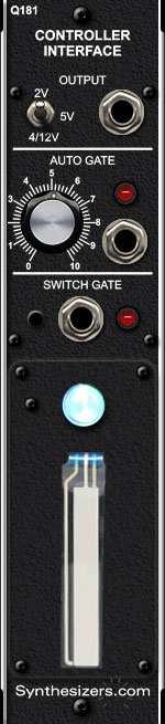 Output range. Set to 4/12V for +/- 2 semitone range Voltage output based on the position Auto Gate trigger point.