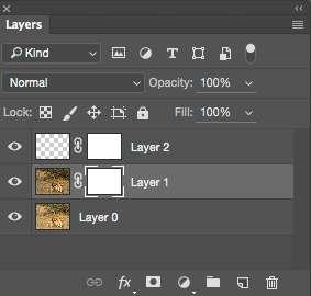 brightness where the mask was grey. If you create a fill layer (solid colour, gradient or pattern) Photoshop will automatically create a white layer mask.