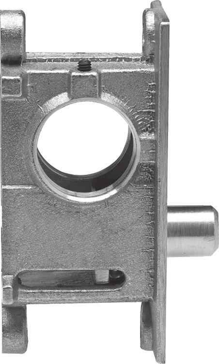 Glass Door Bottom Rail Lock - BR Series Installed in the bottom rail