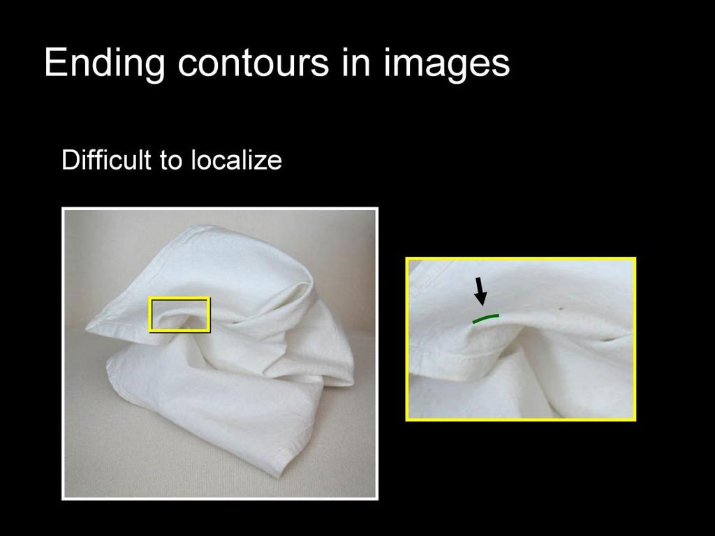 Contours are typically easy to detect in real images, at least when the lighting is right. And there are many studies that demonstrate how people use them for visual inference.