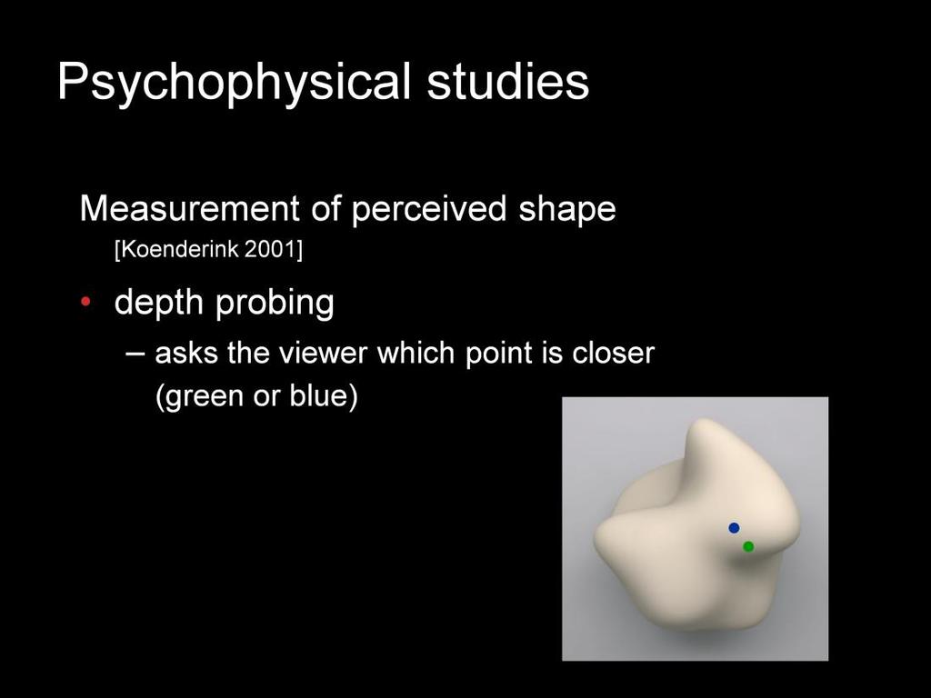 So what kinds of questions can you ask viewers? In psychophysics, the answer is: very simple ones, and lots of them.